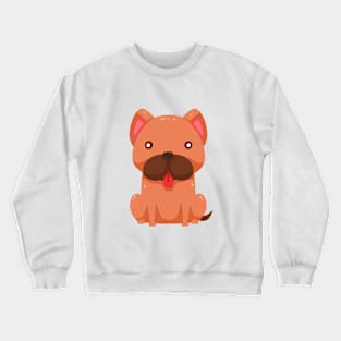 Cute Cartoon Dog Art Prints Crewneck Sweatshirt